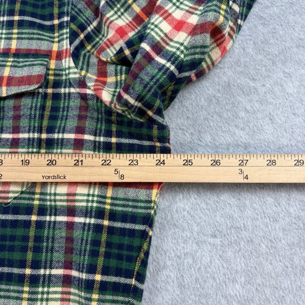 Polo Ralph Lauren Flannel Shirt Mens Large Multicolor‎ Plaid Cotton Lumberjack